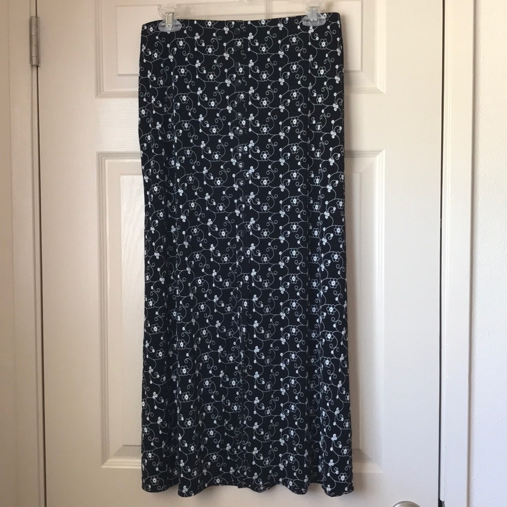 Embroidered Maxi Skirt